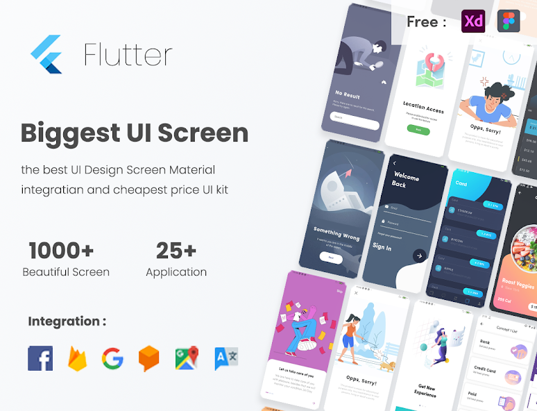 Biggest UI Kit -Flutter UI Kit