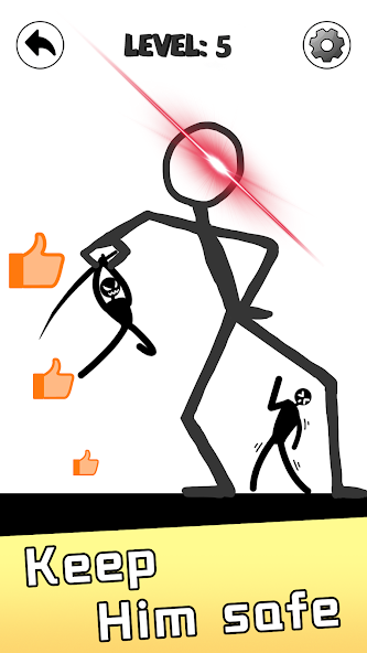 Save Stickman: Brain Draw Line