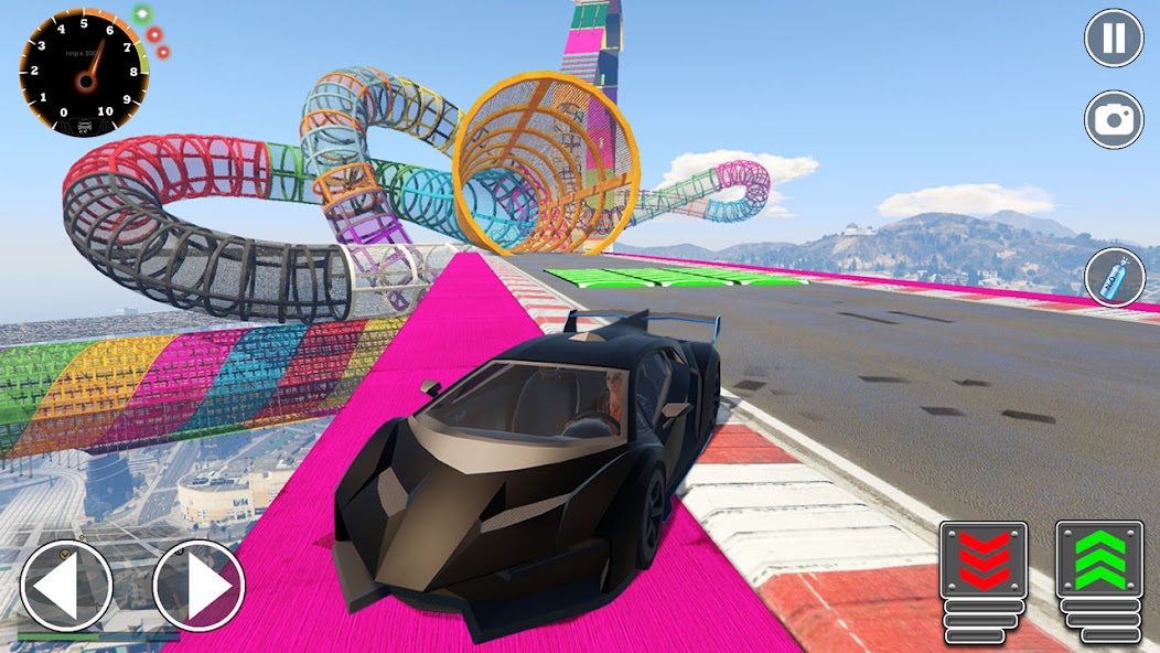 Mega Ramp Sports Car Stunt 3D