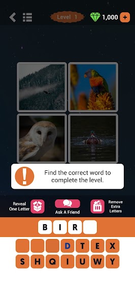 4 Pics 1 Word Quiz