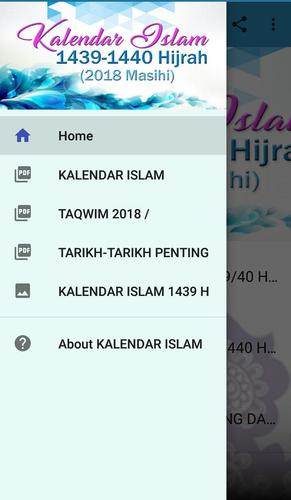 Kalendar 2018M / 1439/40H