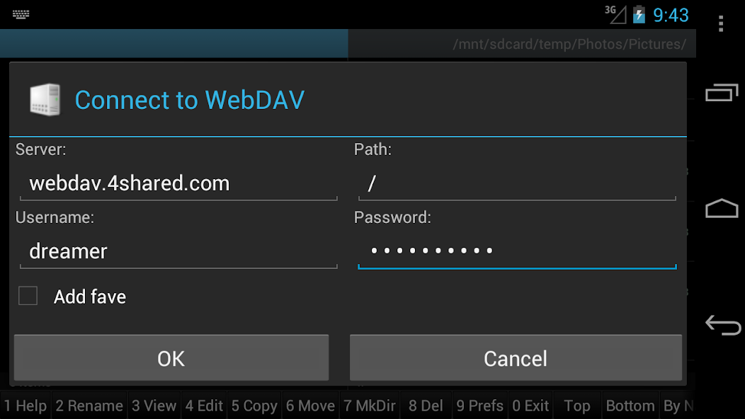 WebDAV for Ghost Commander