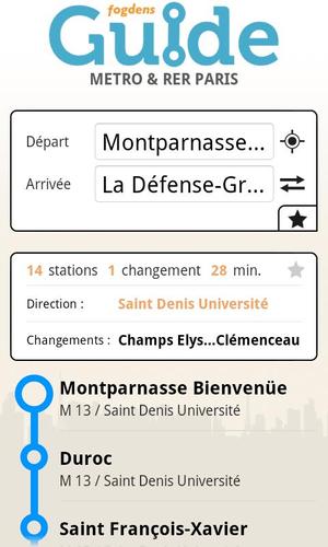 Paris metro subway guide