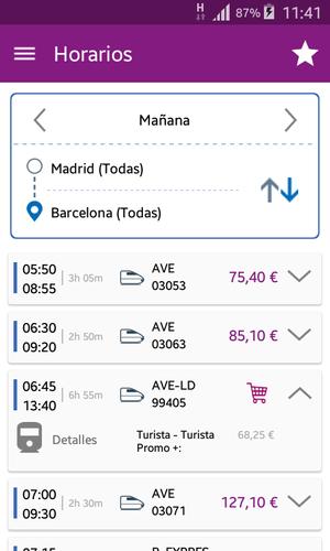 Renfe Horarios