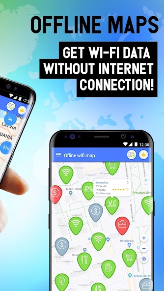 WiFi App: passwords, hotspots