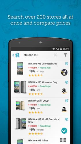 Online shopping: Price comparison app