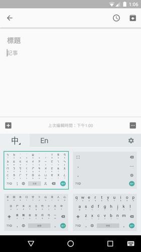 Google Zhuyin Input