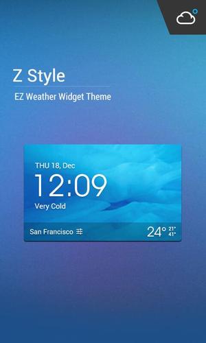 Z Style Weather Widget