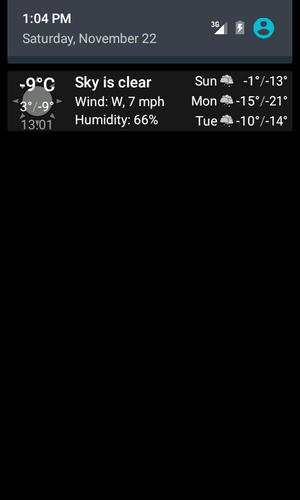 Weather notification