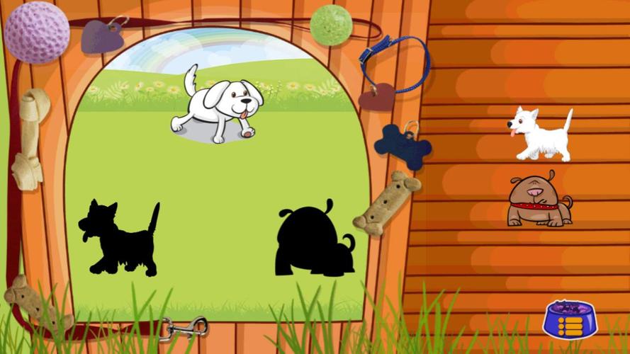 Funny Dogs. Kids puzzles