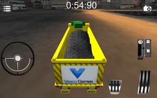 Heavy dump truck 3D parking