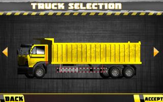 Heavy dump truck 3D parking