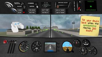 Aircraft driving simulator 3D