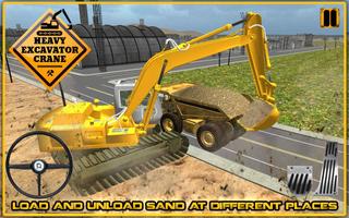 Heavy Excavator Crane 3D