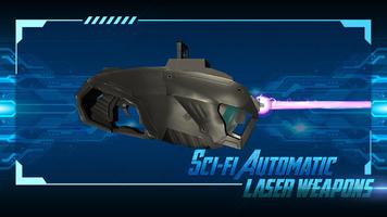 Sci-fi automatic laser weapons