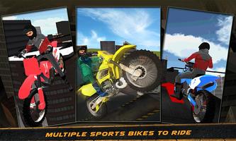 City Bike Roof Jump Stunt Sim