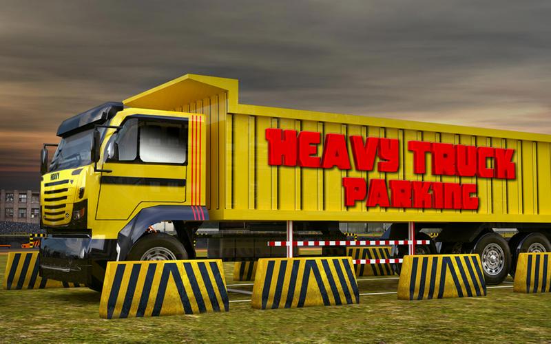 Heavy dump truck 3D parking