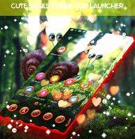 Cute Snails Theme for Launcher