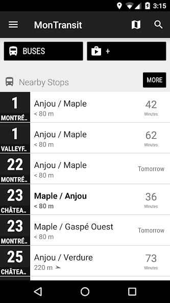 Sud-Ouest Buses - MonTransit