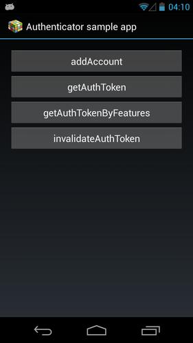 Authenticator Sample App