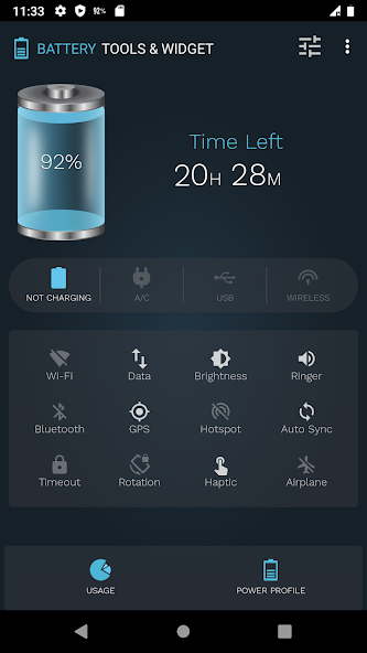 Battery Tools & Widget