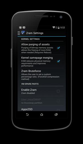 Zram Settings (deprecated)