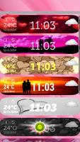 Romantic Weather Clock Widget