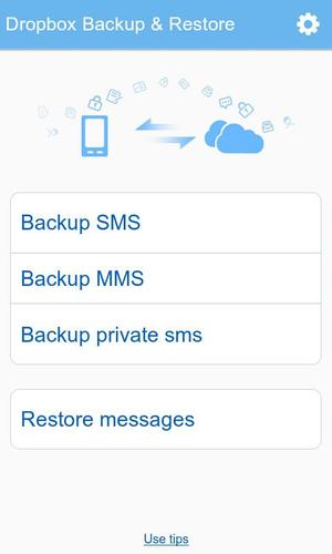 GO SMS Pro Dropbox Backup