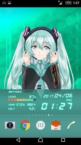 Miku 2D Anime LiveWallpaper