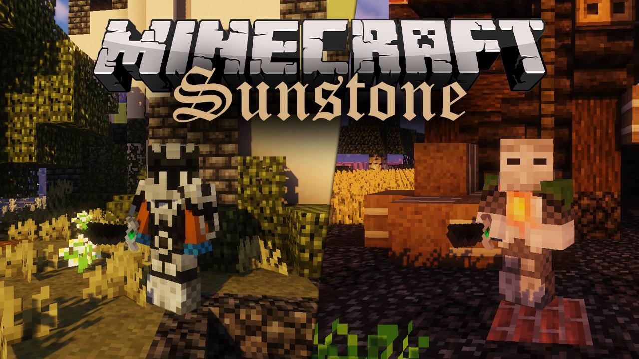 Paquete de recursos de Minecraft Sunstone