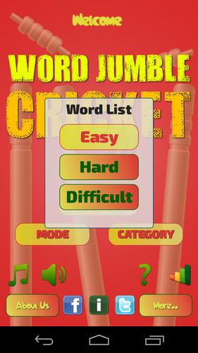 Word Jumble Cricket Players