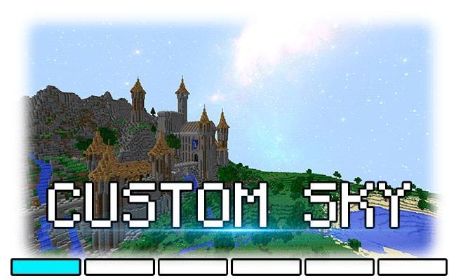 Minecraft custom starry sky texture pack[1.8.1]