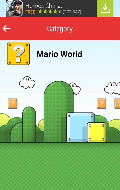 Mario World Trivia Quiz Game