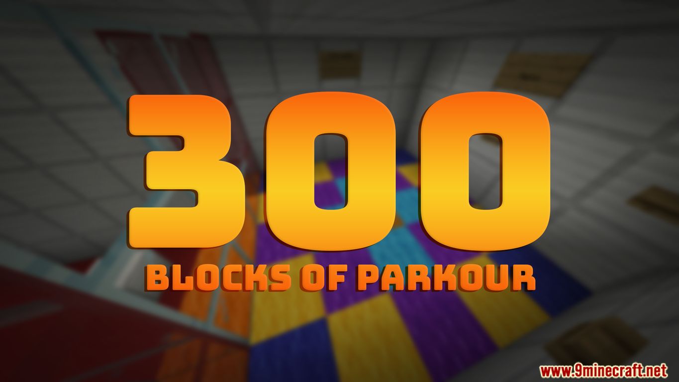 300 blocs de carte Parkour | Minecraft version 1.14.4