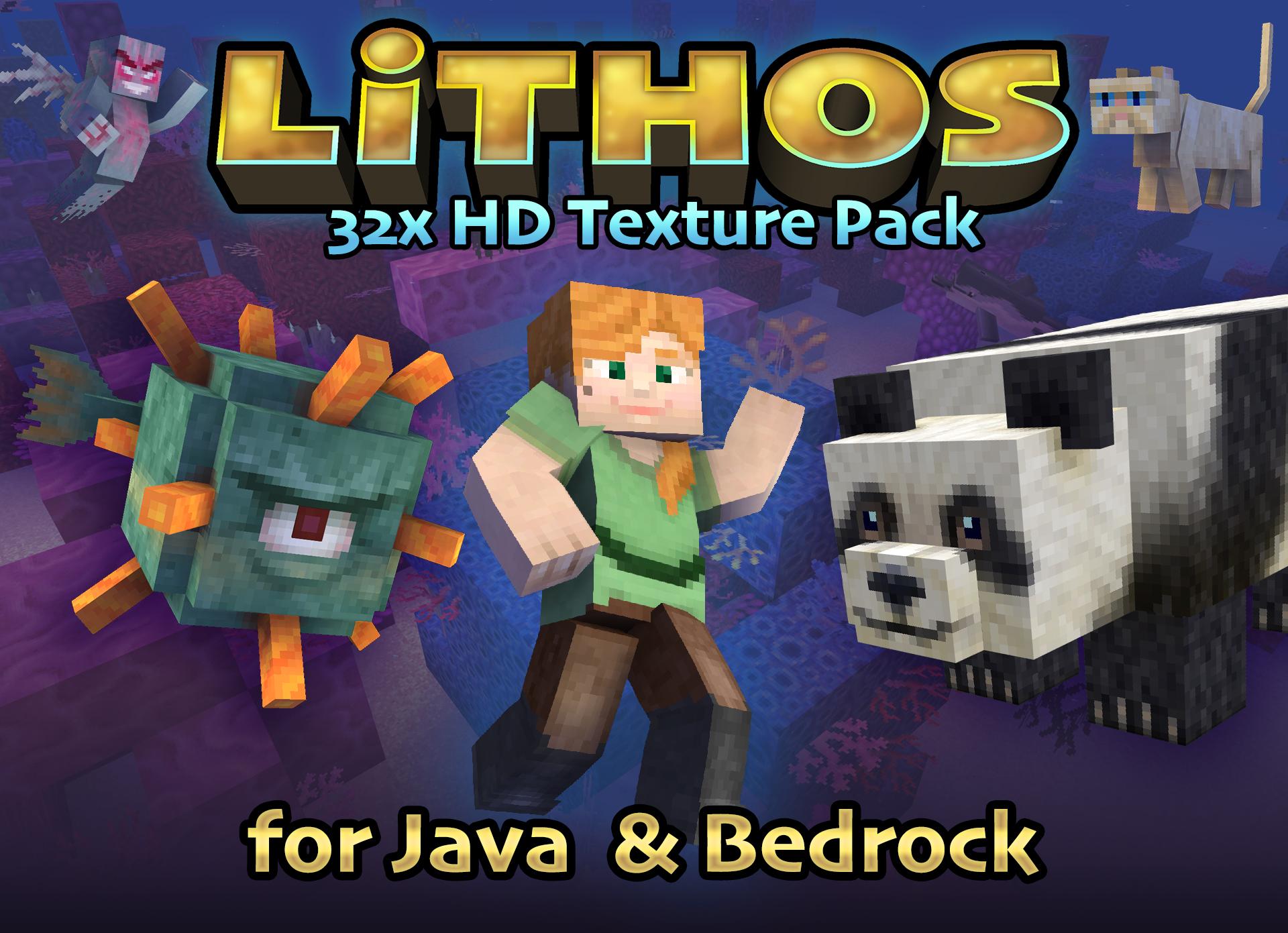 Minecraft Lithos : Pack de textures de base | 32x | 1.6-1.19