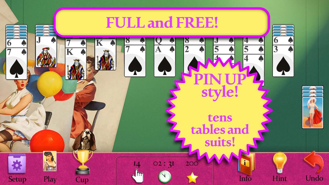 Pin Up Spider Solitaire