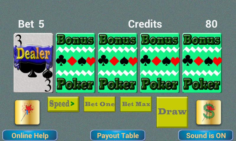 TouchPlay Bonus Poker