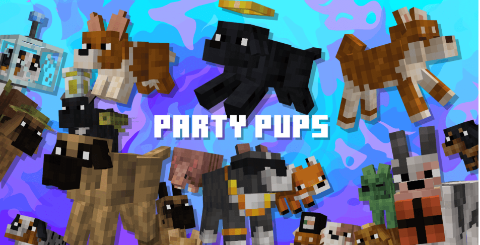 Minecraft Party Pups Resource Pack | แพ็คทรัพยากรปาร์ตี้ Pups