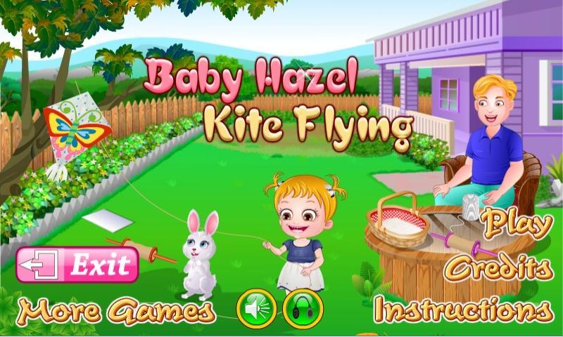 Baby Hazel Kite Flying