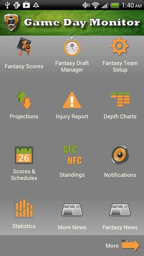 Fantasy Football Monitor 4 NFL