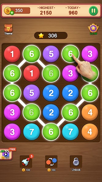 Number Puzzle - bubble match