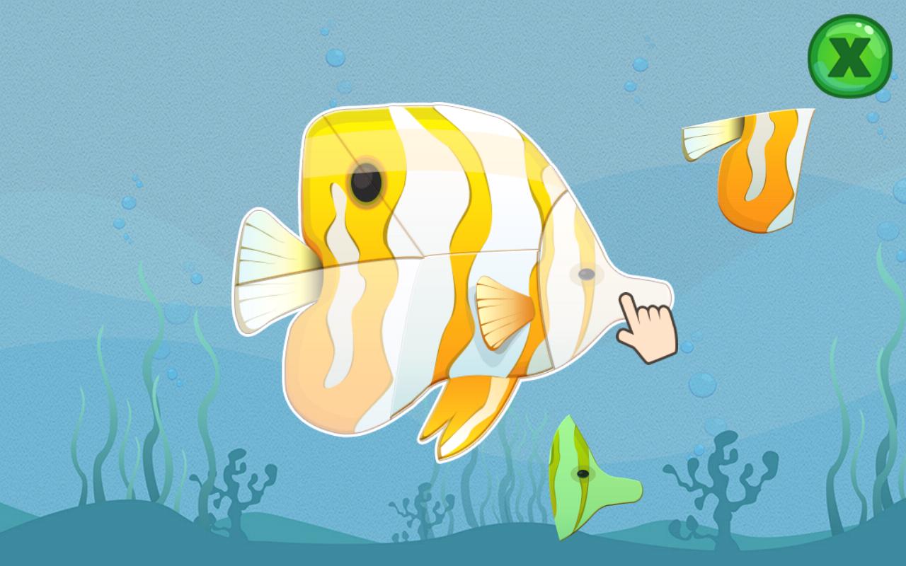 Animated Fish Puzzles for Kids