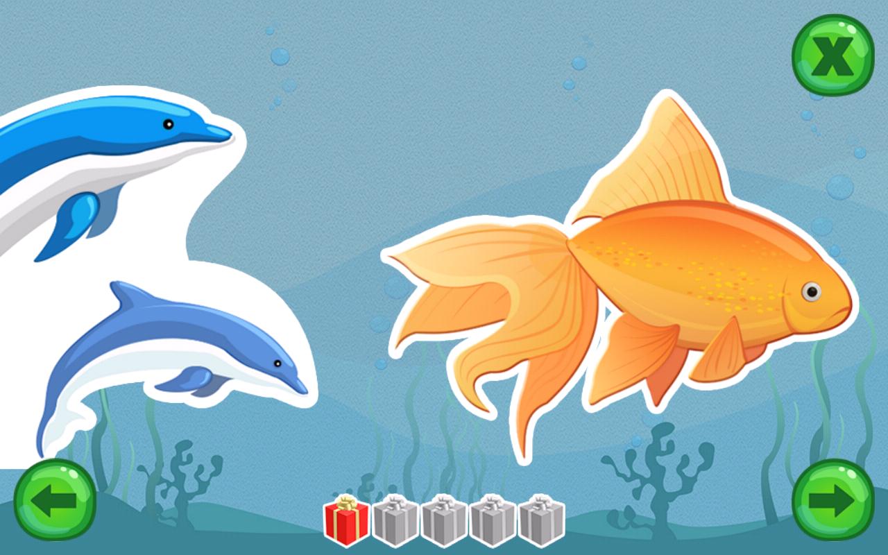 Animated Fish Puzzles for Kids