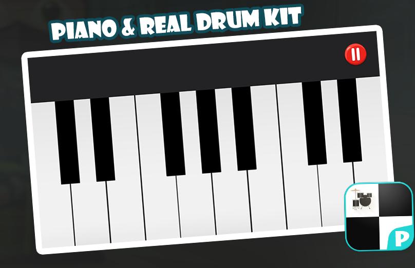 Piano & Real Drum Kit Free