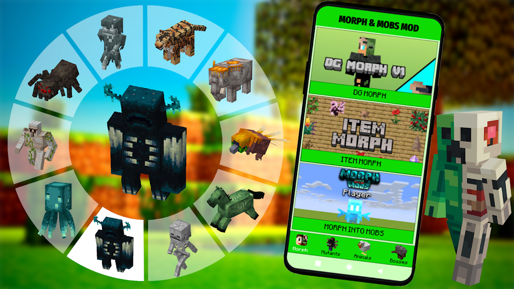 Morph & Mobs Mod For Minecraft