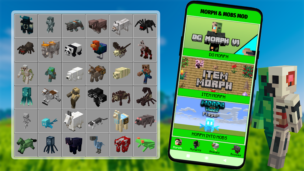 Morph & Mobs Mod For Minecraft