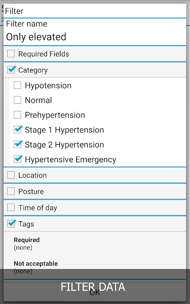 Blood Pressure Log - MyDiary