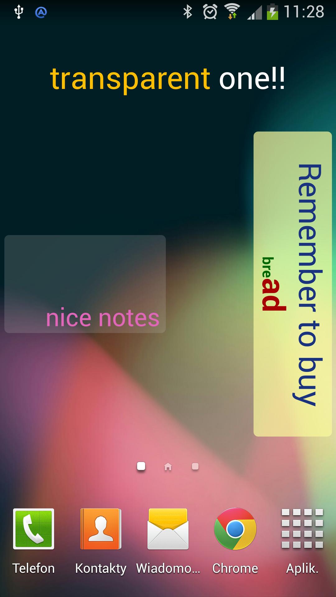 Sticky Notes Widget