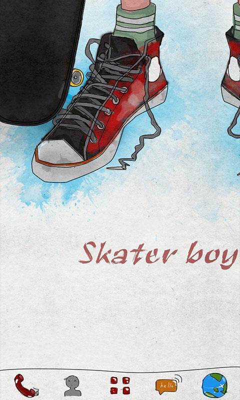 Skater boy GO Launcher Theme