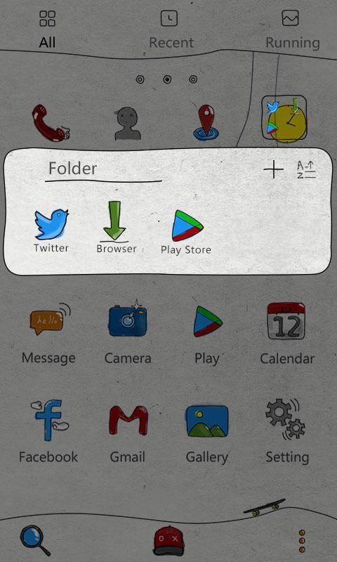 Skater boy GO Launcher Theme